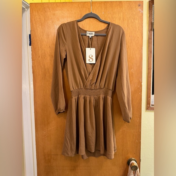 NWT Sabo Skirt Long Sleeve Minidress - Picture 2 of 12
